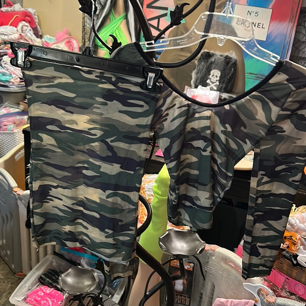 Army sexy 2pc outfit